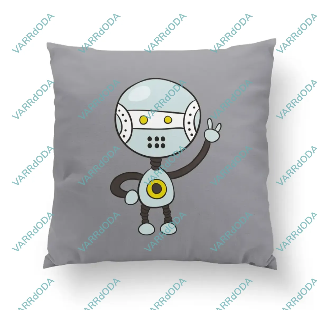 Szürke robot prémium párna