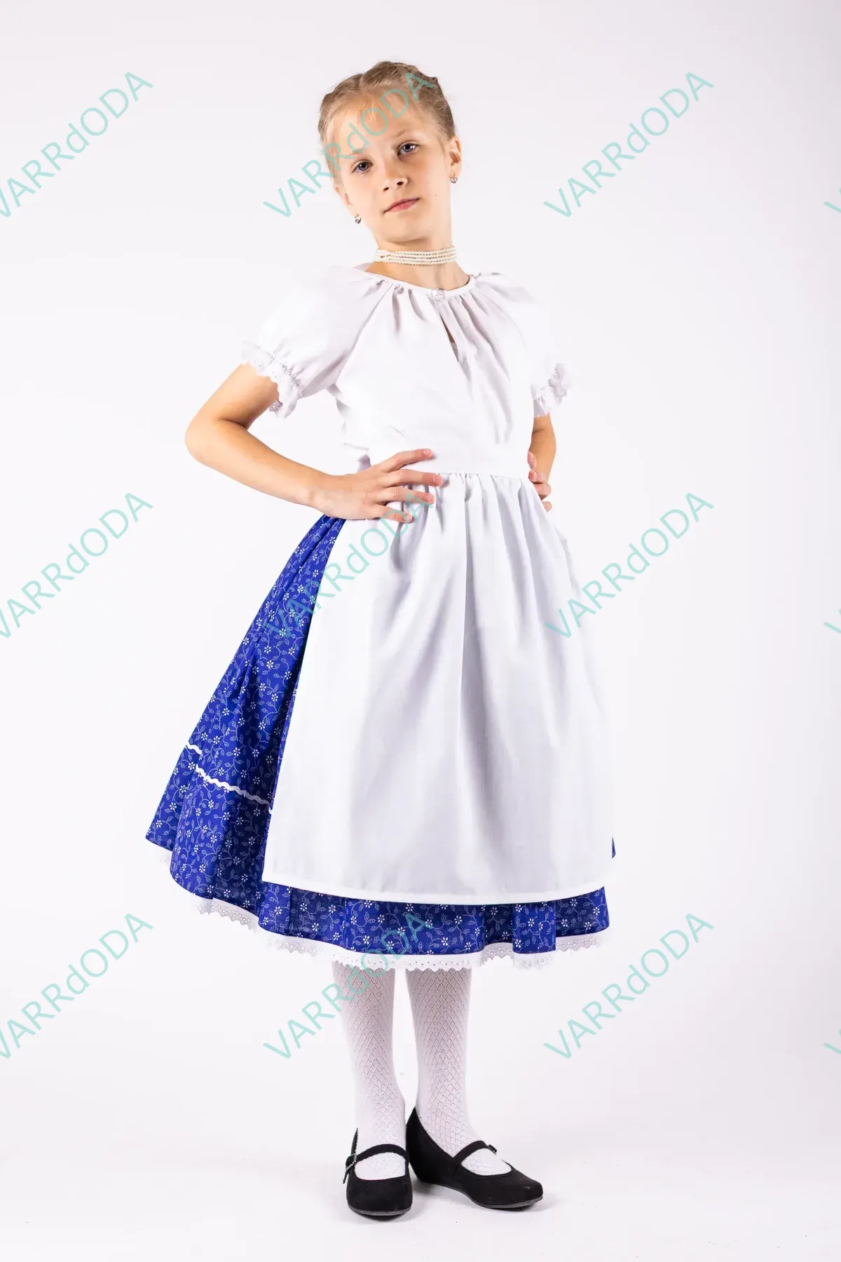 Kék indás néptáncos szoknya - Image 5