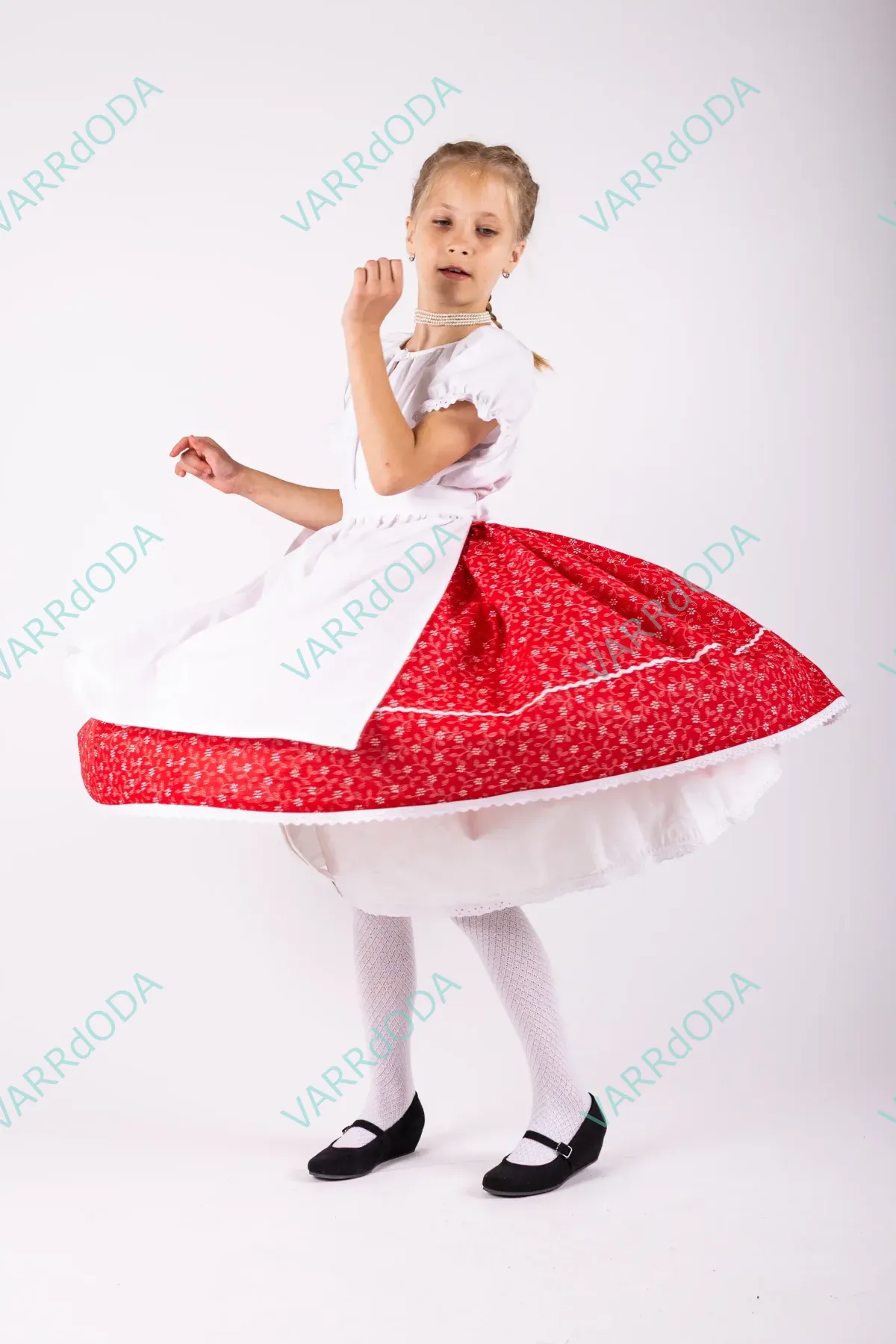 Piros indás néptáncos szoknya - Image 5