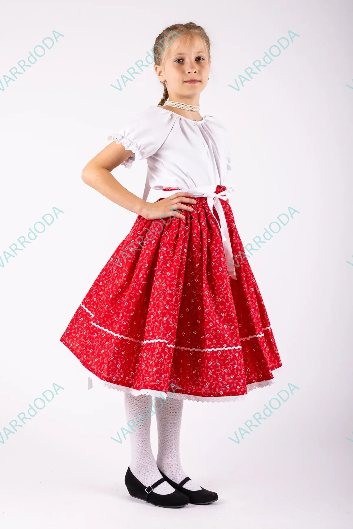 Piros indás néptáncos szoknya - Image 3