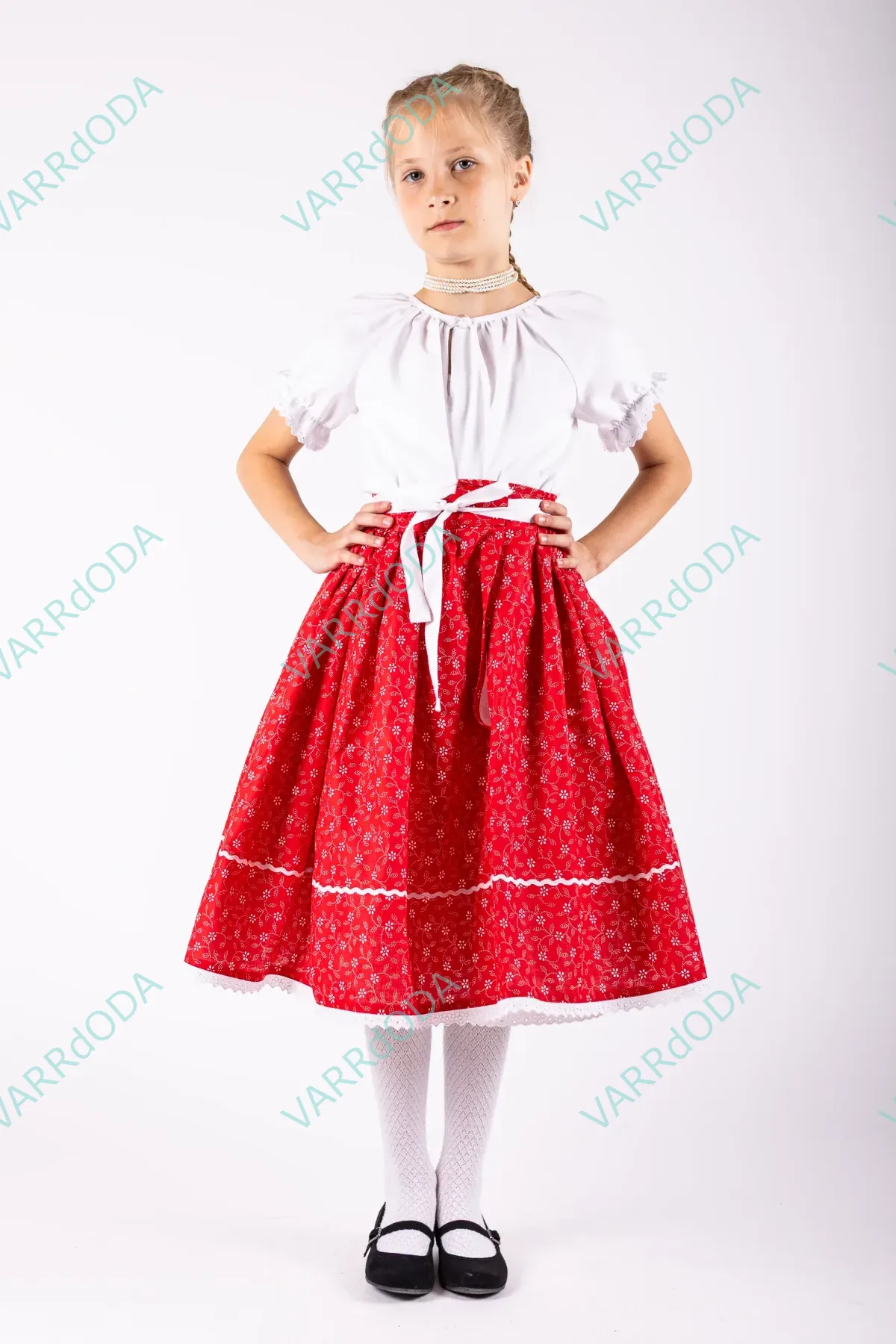 Piros indás néptáncos szoknya - Image 4